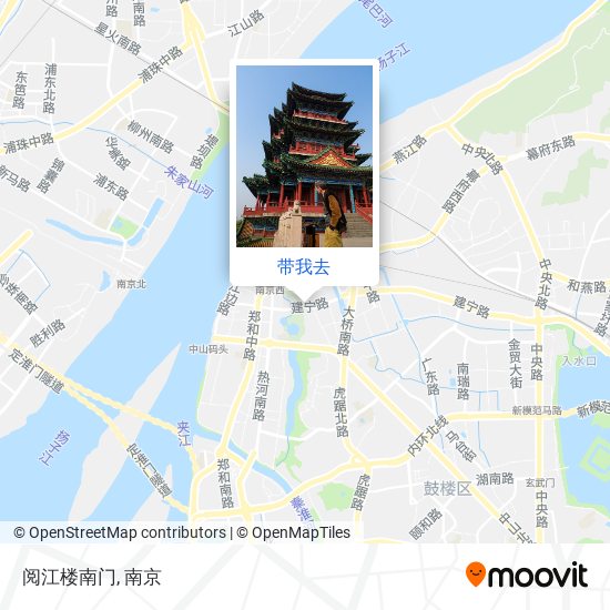 阅江楼南门地图