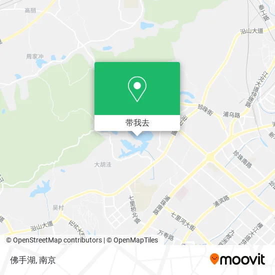 佛手湖地图