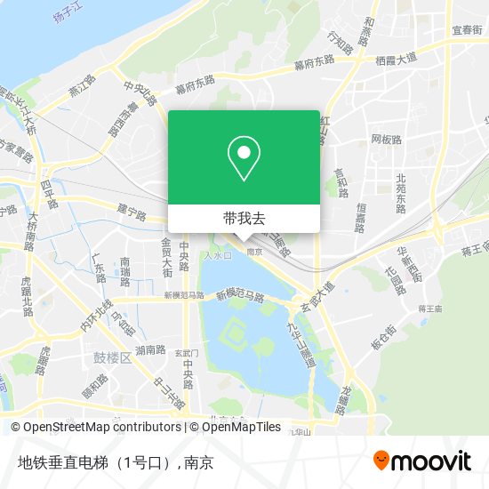 地铁垂直电梯（1号口）地图