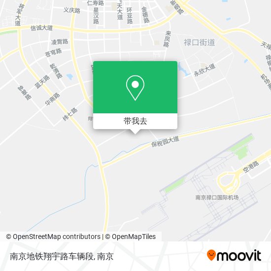 南京地铁翔宇路车辆段地图