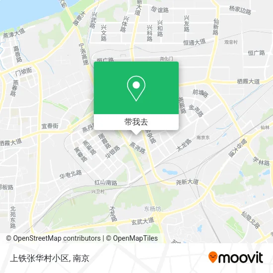 上铁张华村小区地图