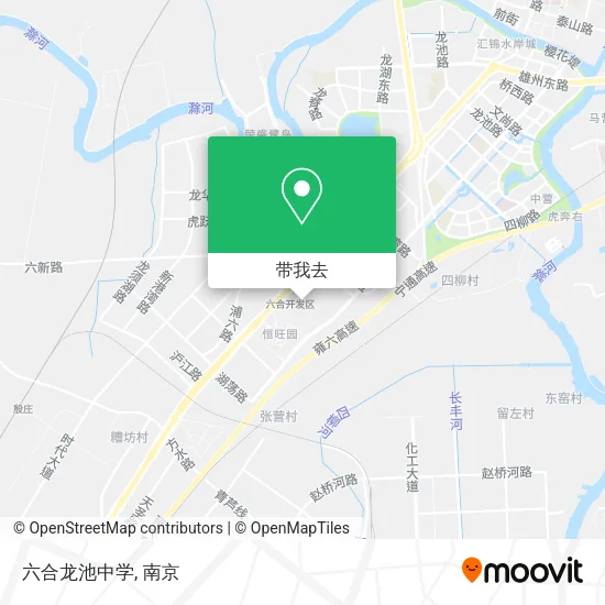 六合龙池中学地图