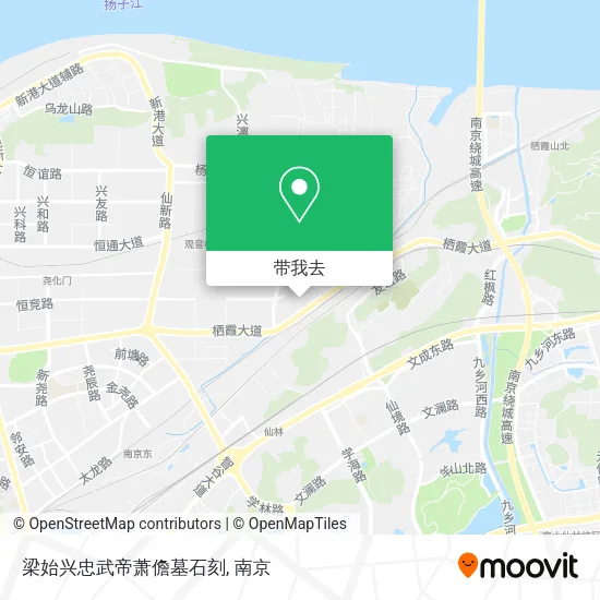 梁始兴忠武帝萧儋墓石刻地图