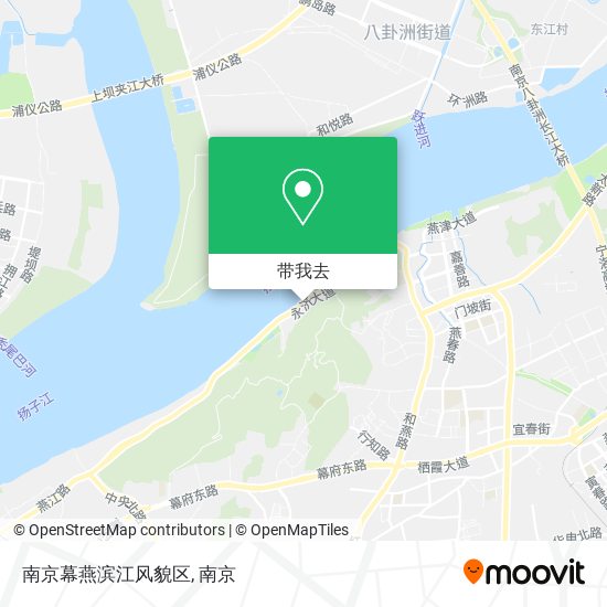 南京幕燕滨江风貌区地图
