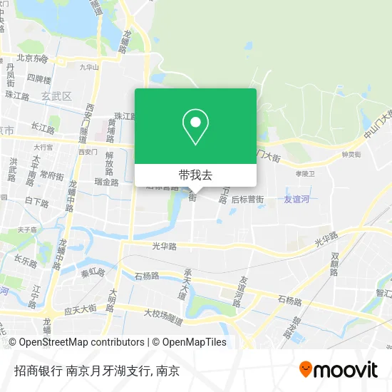 招商银行 南京月牙湖支行地图