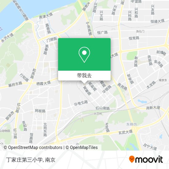 丁家庄第三小学地图