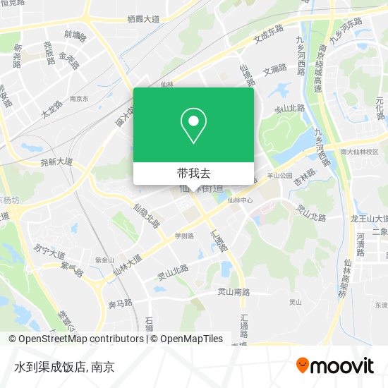 水到渠成饭店地图