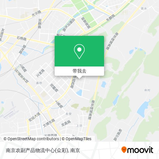 南京农副产品物流中心(众彩)地图
