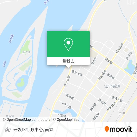 滨江开发区行政中心地图