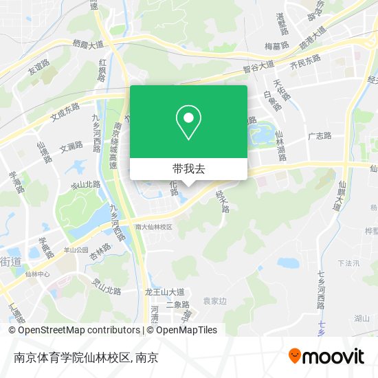 南京体育学院仙林校区地图