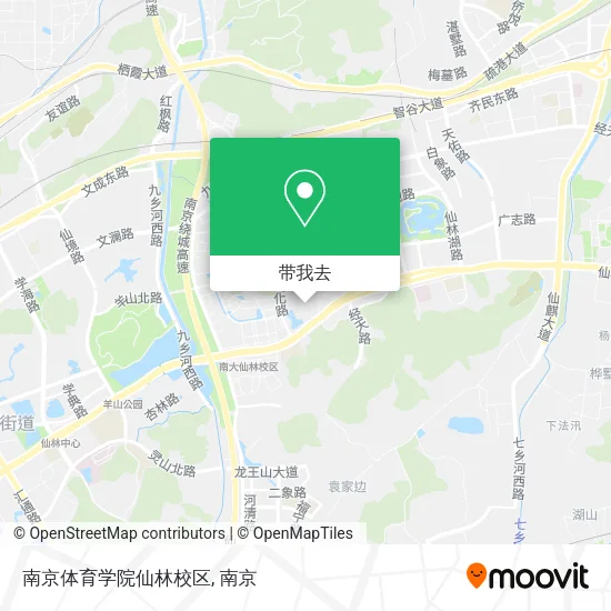 南京体育学院仙林校区地图