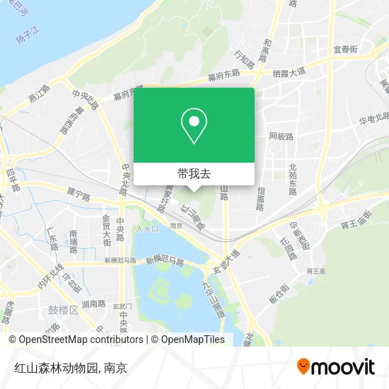 红山森林动物园地图