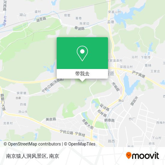 南京猿人洞风景区地图