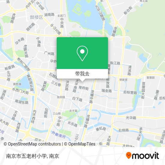 南京市五老村小学地图