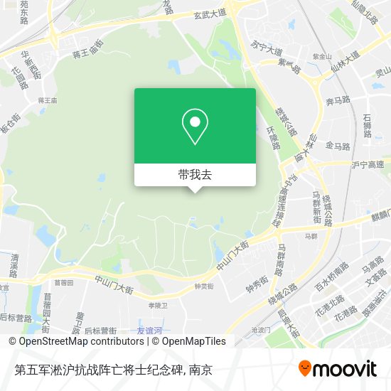 第五军淞沪抗战阵亡将士纪念碑地图