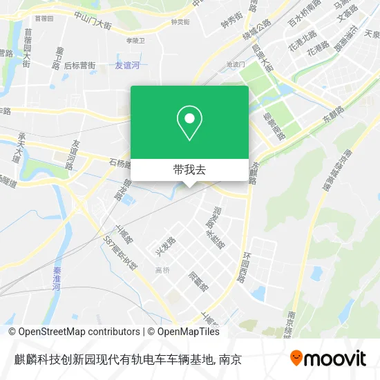 麒麟科技创新园现代有轨电车车辆基地地图