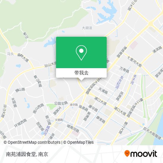 南苑浦园食堂地图