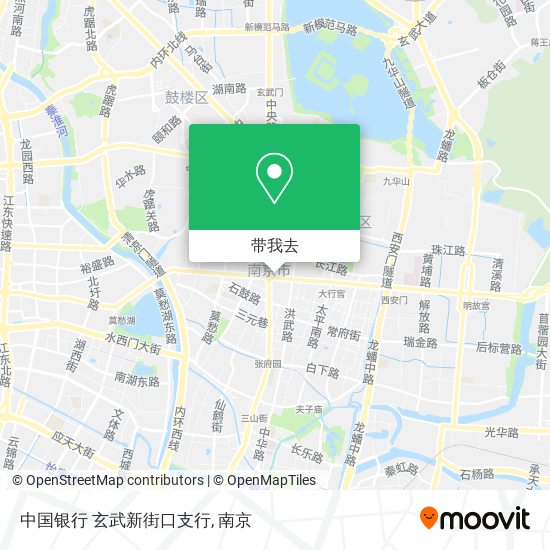 中国银行 玄武新街口支行地图