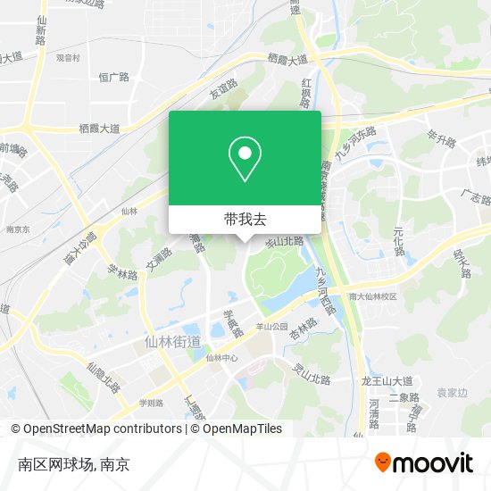 南区网球场地图