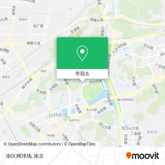 南区网球场地图