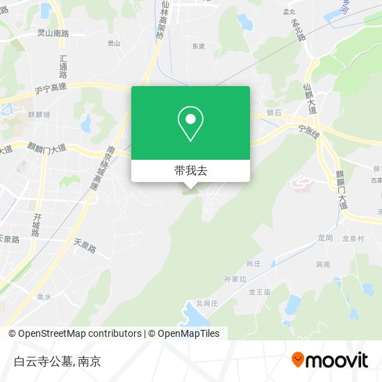 白云寺公墓地图