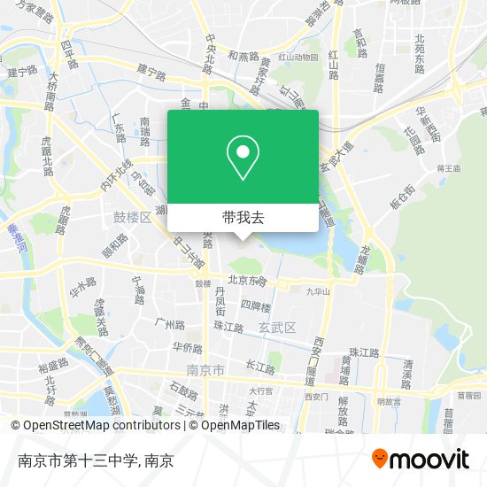 南京市第十三中学地图