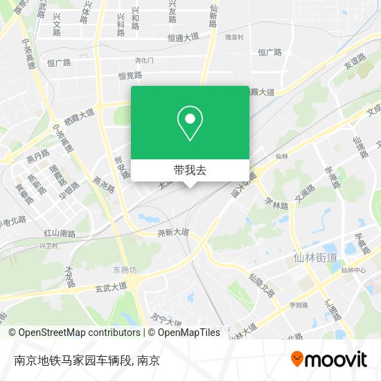 南京地铁马家园车辆段地图