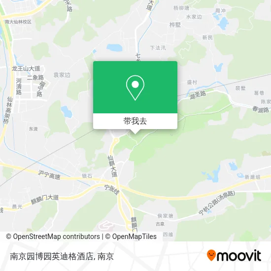 南京园博园英迪格酒店地图