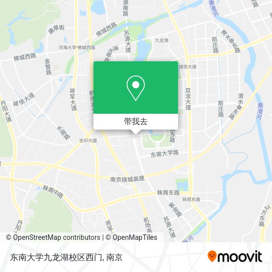 东南大学九龙湖校区西门地图