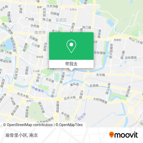 扇骨里小区地图