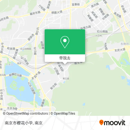 南京市樱花小学地图