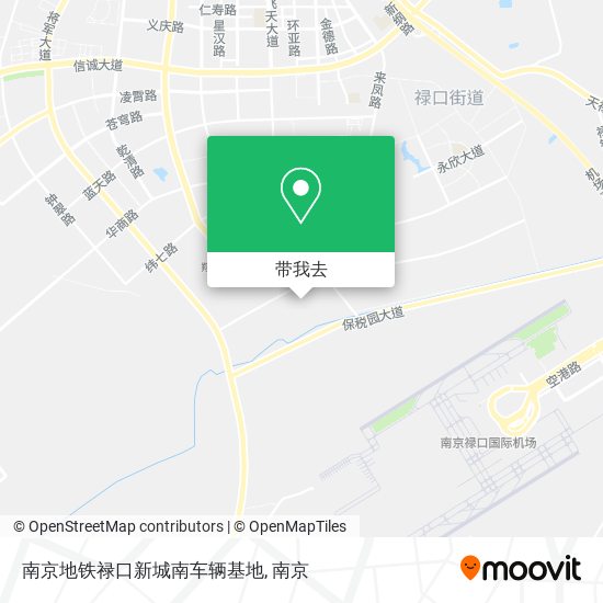 南京地铁禄口新城南车辆基地地图