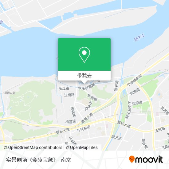 实景剧场《金陵宝藏》地图