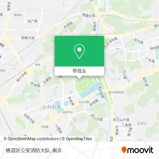 栖霞区公安消防大队地图