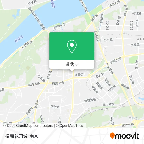 招商花园城地图