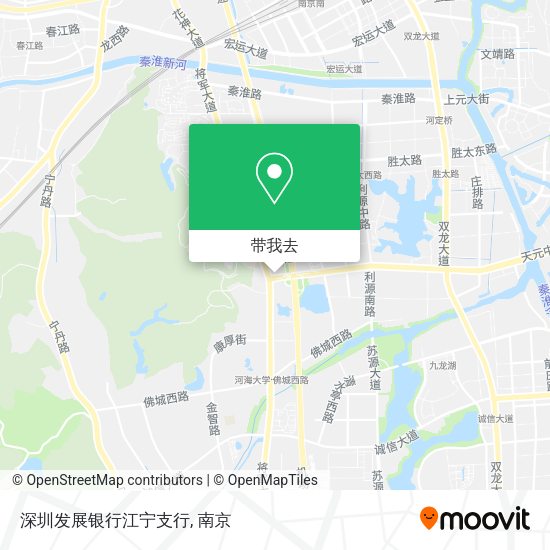 深圳发展银行江宁支行地图