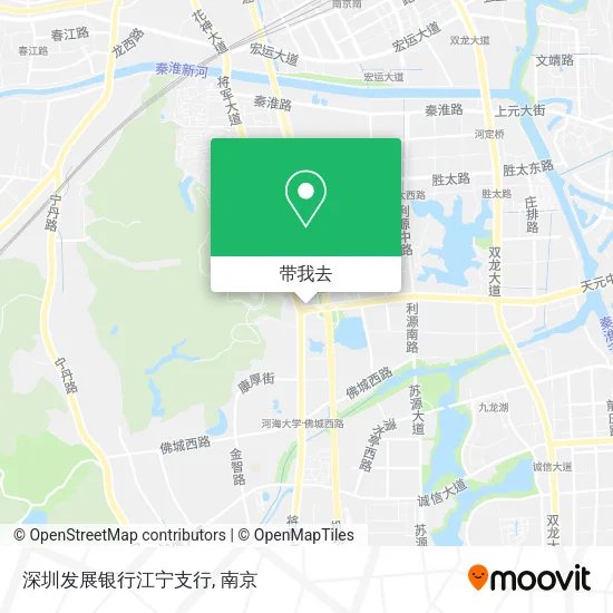 深圳发展银行江宁支行地图
