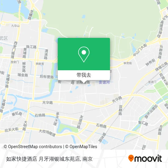 如家快捷酒店 月牙湖银城东苑店地图