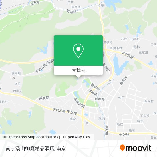 南京汤山御庭精品酒店地图