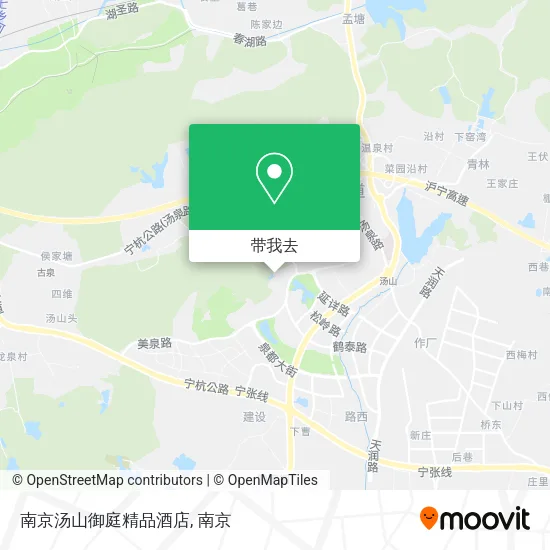 南京汤山御庭精品酒店地图