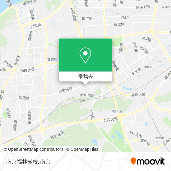 南京福林驾校地图