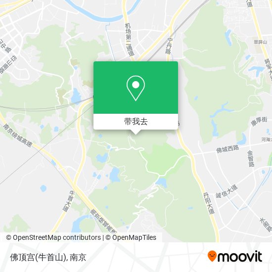 佛顶宫(牛首山)地图