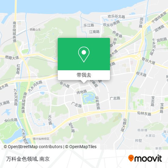 万科金色领域地图