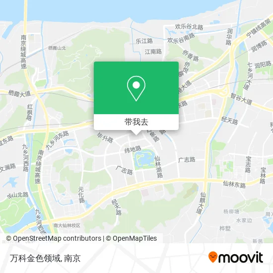 万科金色领域地图