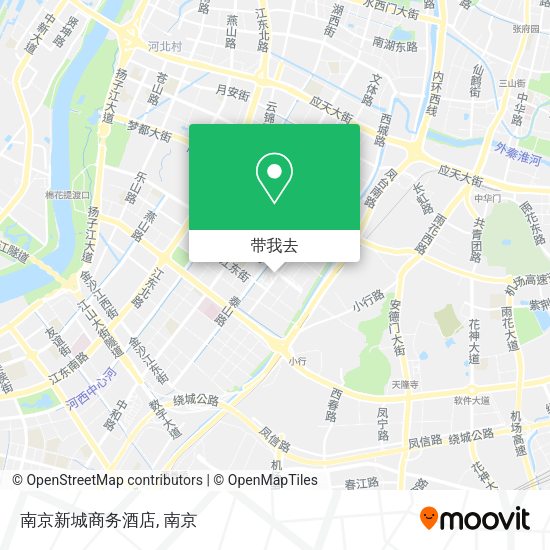 南京新城商务酒店地图