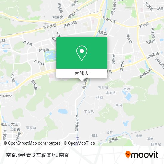 南京地铁青龙车辆基地地图
