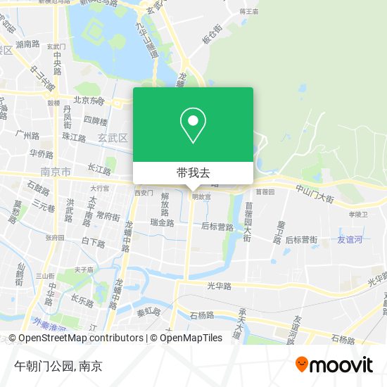 午朝门公园地图