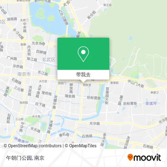 午朝门公园地图