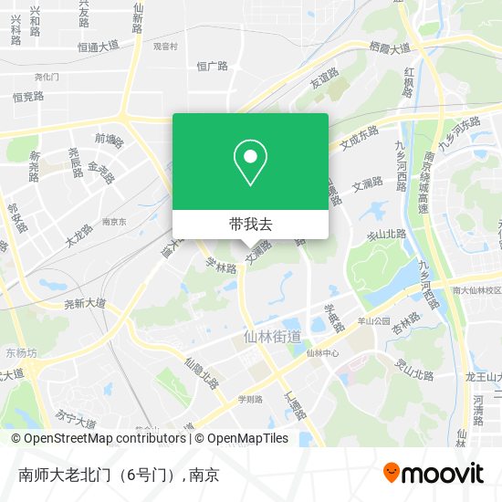 南师大老北门（6号门）地图