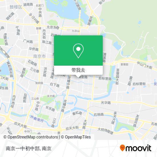 南京一中初中部地图